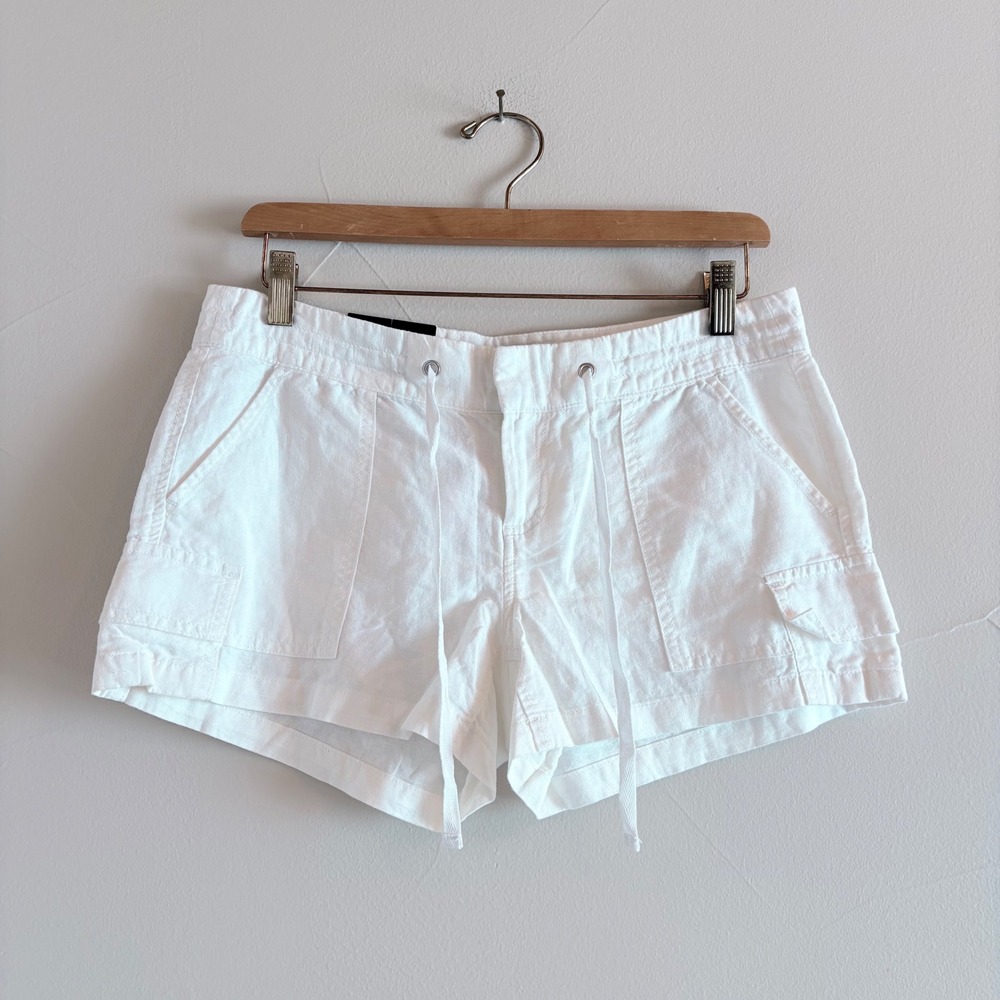 Banana Republic White Cargo Shorts